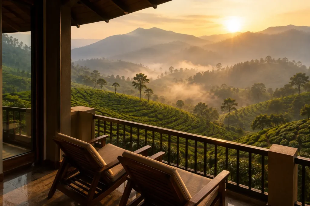 Luxury Stay with Mountain Views in Munnar